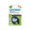 Ruban plastique - dymo - letratag s0721660 - 12mm x 4m - noir/blanc - étiquettes résistantes