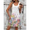 Floral Sleeveless Bodycon Dress For Women Perfect For Vacation And Leisure Dress Ladies Clothes Female Clothing