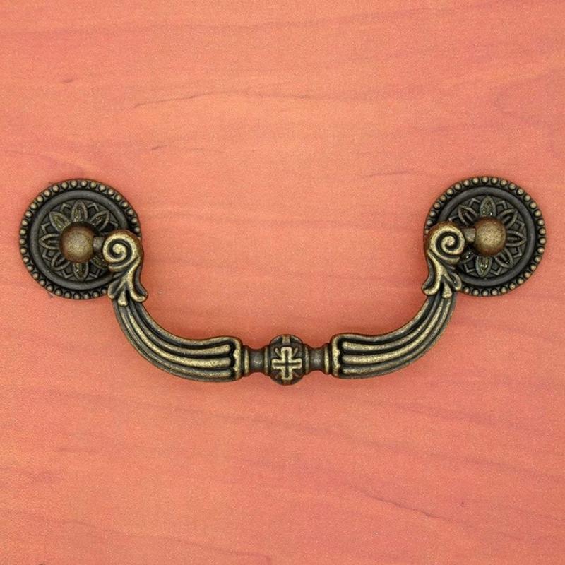 8Pcs Zinc Alloy Cabinet Knob Drawer Pulls Antique Furniture Decorative Handle for Dresser Kitchen Cupboard Door