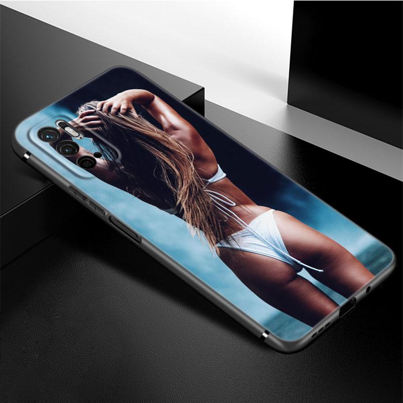 Sexy-Ass Woman Girl Pouzdro na telefon pro Xiaomi Redmi Note 11 10 9 8 Pro 11T 5G 10T 10S 9S 9T 9i 9C 9A 8T Soft TPU Black Cover Funda