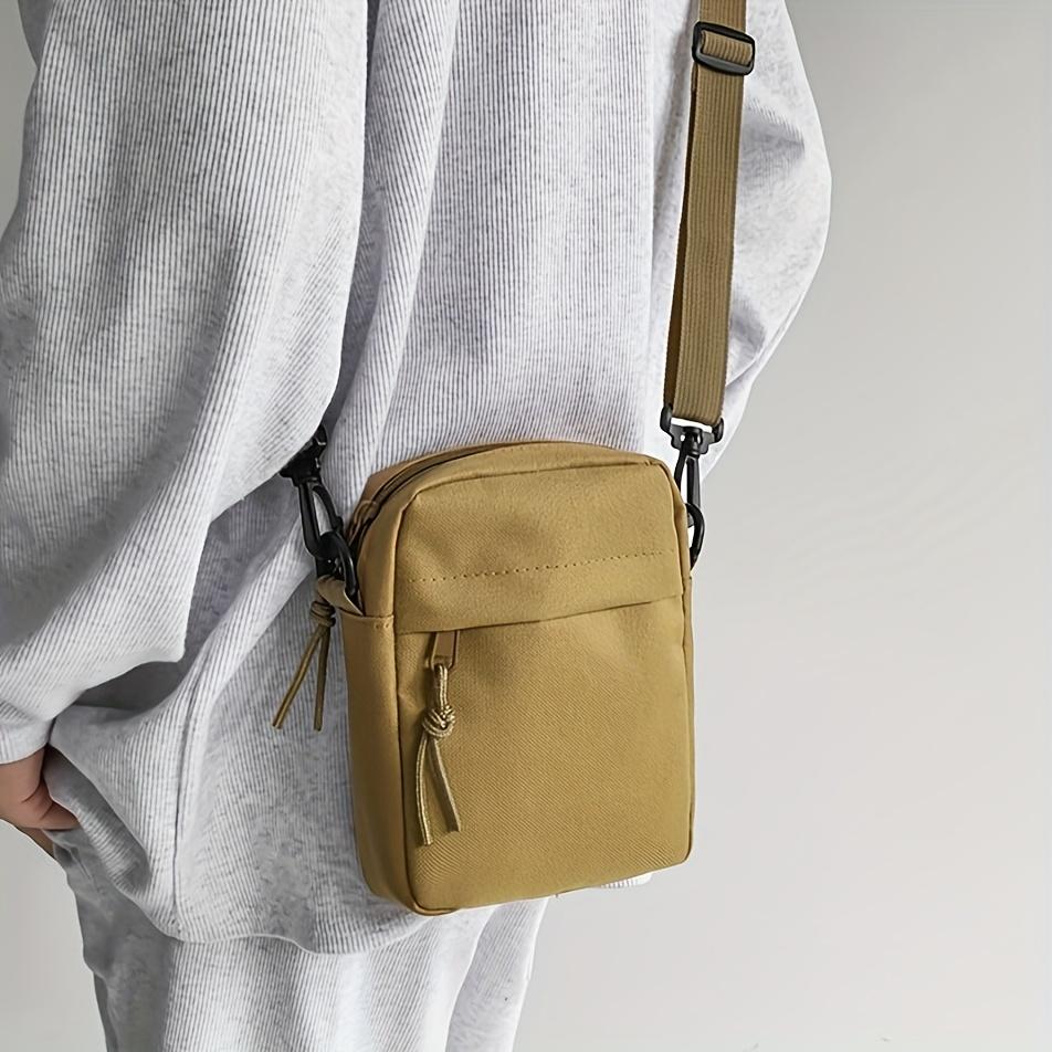 XYKK01 Dames Schoudertas, Mini Crossbody Portemonnee voor Dames en Heren, Draagbare Telefoon Tas met Compacte Opbergruimte kaki