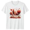 Hearts Forest Trees Unisexs TShirt Unisexs Tee Graphic Unisex Top