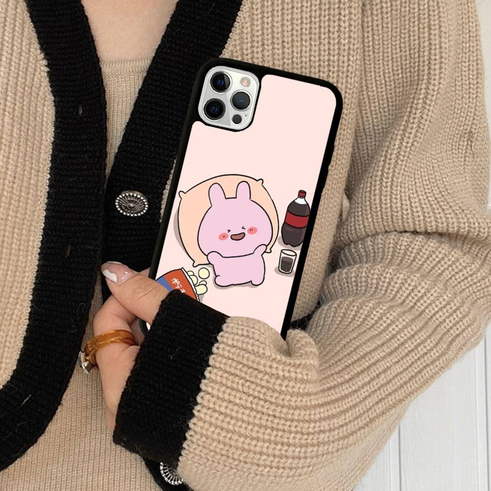 Asamimichaan Asleep Cute Asamimi PC+TPU Protective Phone Case For IPhone 17 16 Pro Max 15 Plus 14 13 12 11 Cover