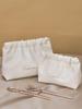 High-Value PU Pleated Cosmetic & Lipstick Travel Makeup Bag