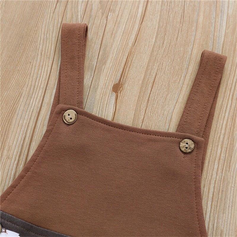 Déguisement Costume Cowboy Bébé Garçon Avec Bandana, Gilet Et Chapeau - Tenue Western Marron Pour Enfants