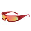 New Outdoor Sports Sunglasses, High-definition Real Film Colorful Trend One-piece Glasses, Men's and Women's Sunshade Sunglasses