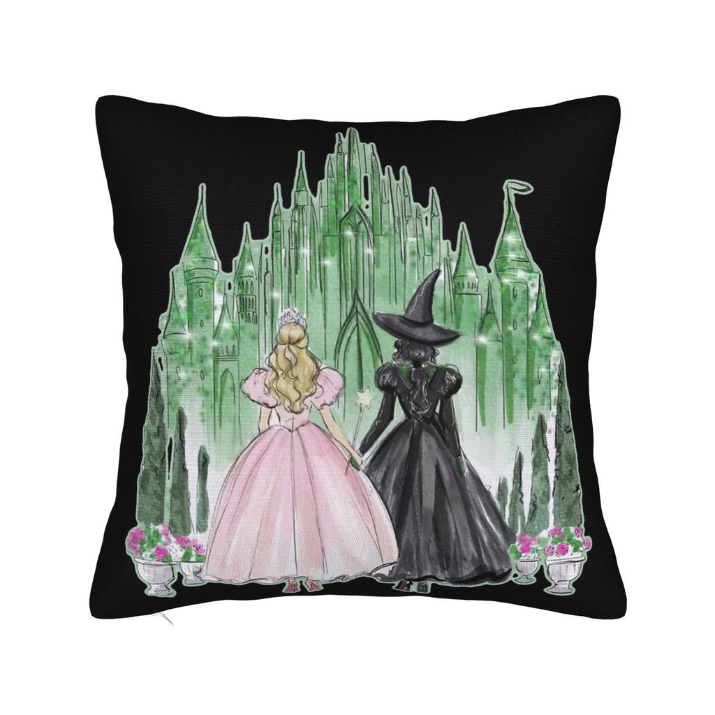 Wicked 2 Musical Movie Glinda Poster Pillowcase Soft Polyester Cushion Cover Decorative  Pillow Case Cover Home Square 40X40cm