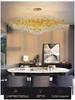Elegant French Luxury Crystal Chandelier with Water Drop Design for Dining Rooms and Villas