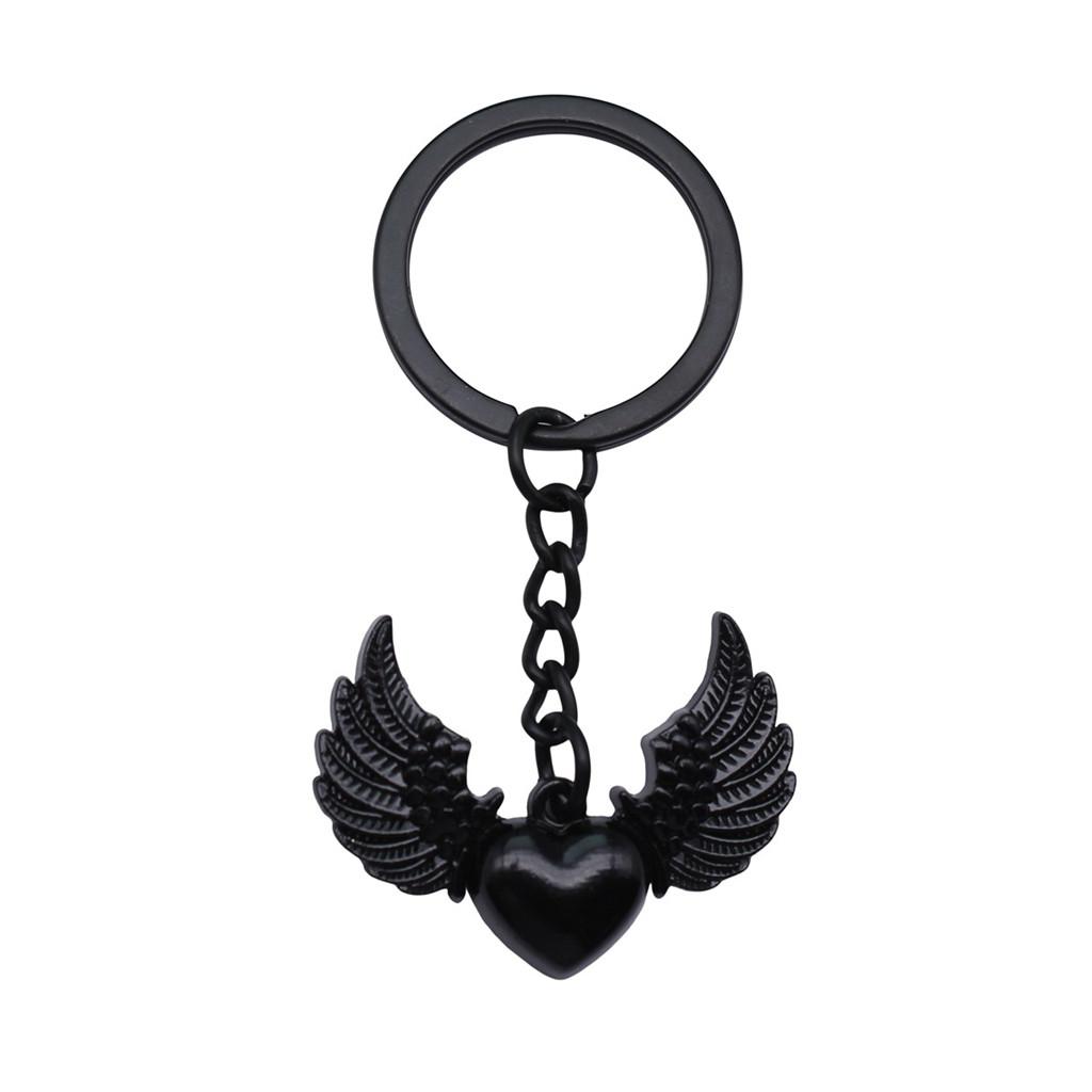 Angel Keychain Wings Charm For Students Protection Key Ring 28mm
