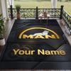 Custom Text Printed Rug MAN Truck Non Slip Floor Carpet For Home Room Decor