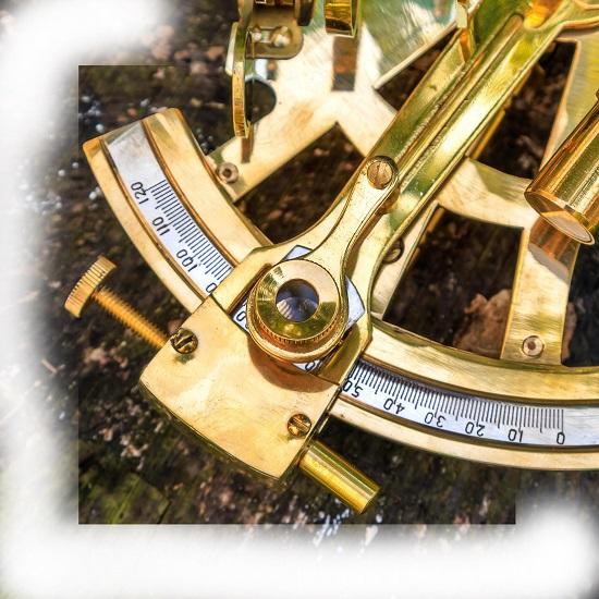 Handmade Brass Sextant Polished Nautical Maritime Decor