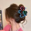 Contrasting Lines Puppy Hairpins Women's High-end Sense Cute Shark Clips Fashion Hair Accessories
