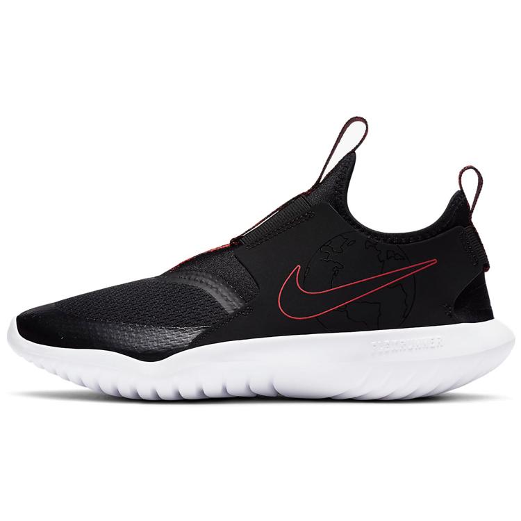 

New Nike Flex Runner SE Black Bright Crimson GS CZ6528-001 38.5