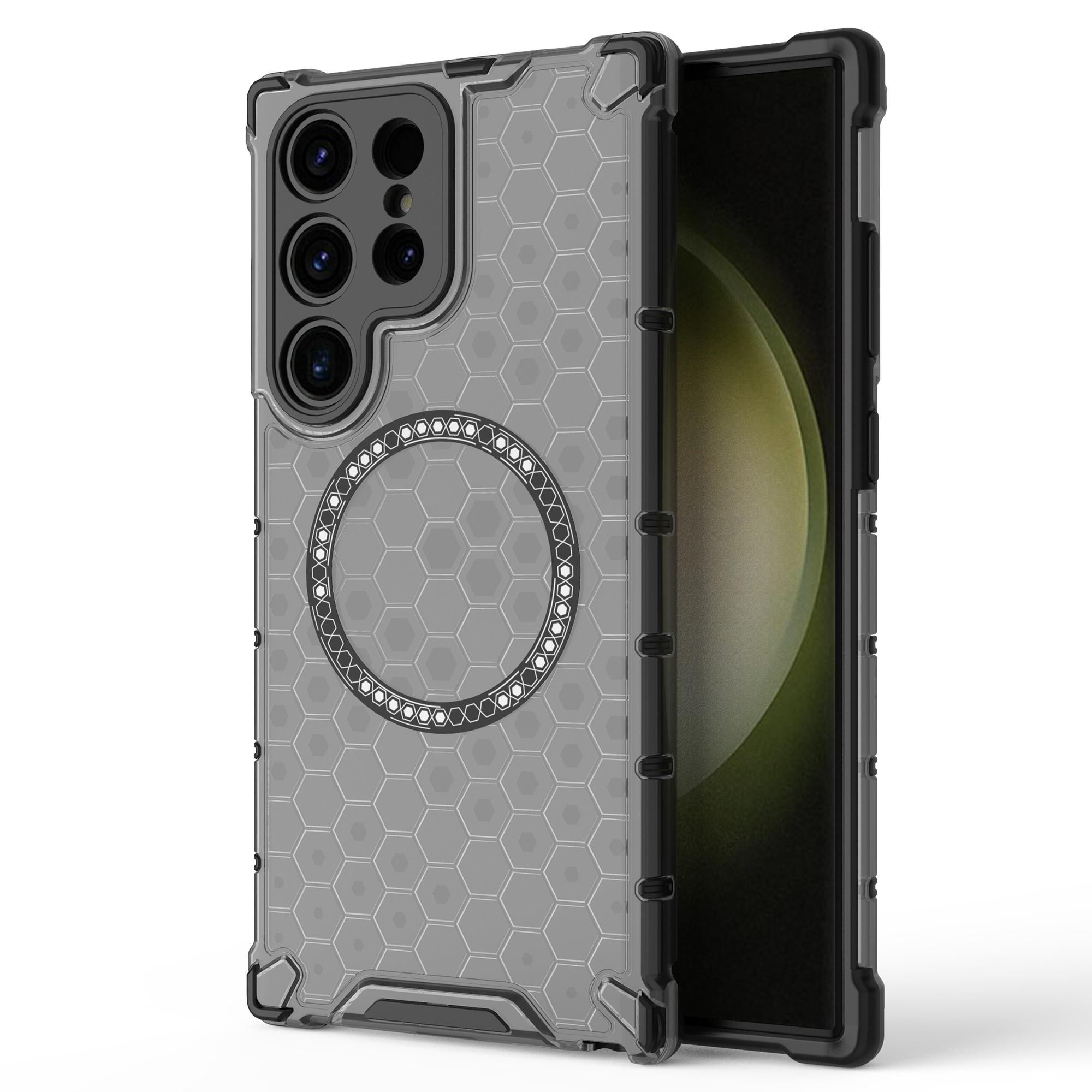 

Для Samsung Galaxy S23 Ultra Магнитный чехол ТПУ+ПК Чехол для телефона Сотовый амортизирующий Grey