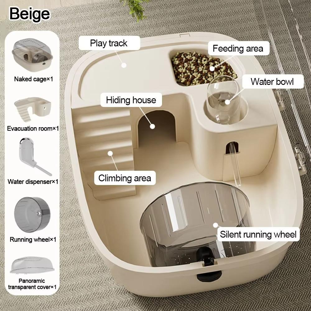 Breathable Hamster Cage Double Layer Hamster Villa Multi-functions Small Animal Carrier  Pet Travel