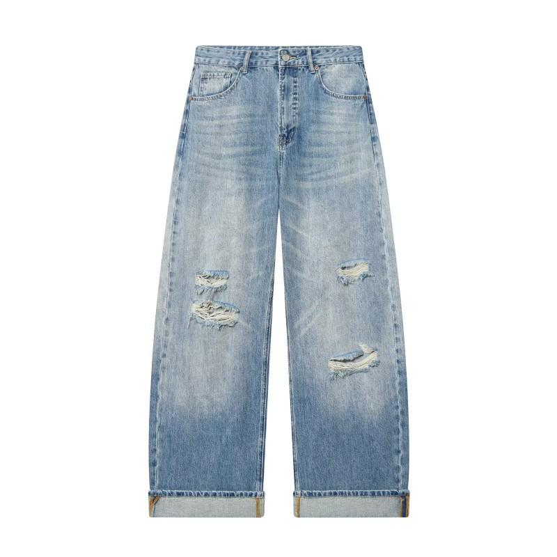 Womens Relaxed Fit Straight Leg Jeans