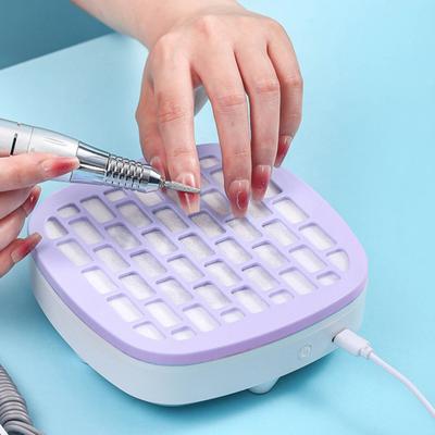 Mini Aspiradora de Uñas USB Succión Potente 3200RPM Colector de Polvo de Uñas 3 Velocidades Ajustables Portátil Viaje Hogar Salón Ventilador Aspirador de Uñas con Filtro