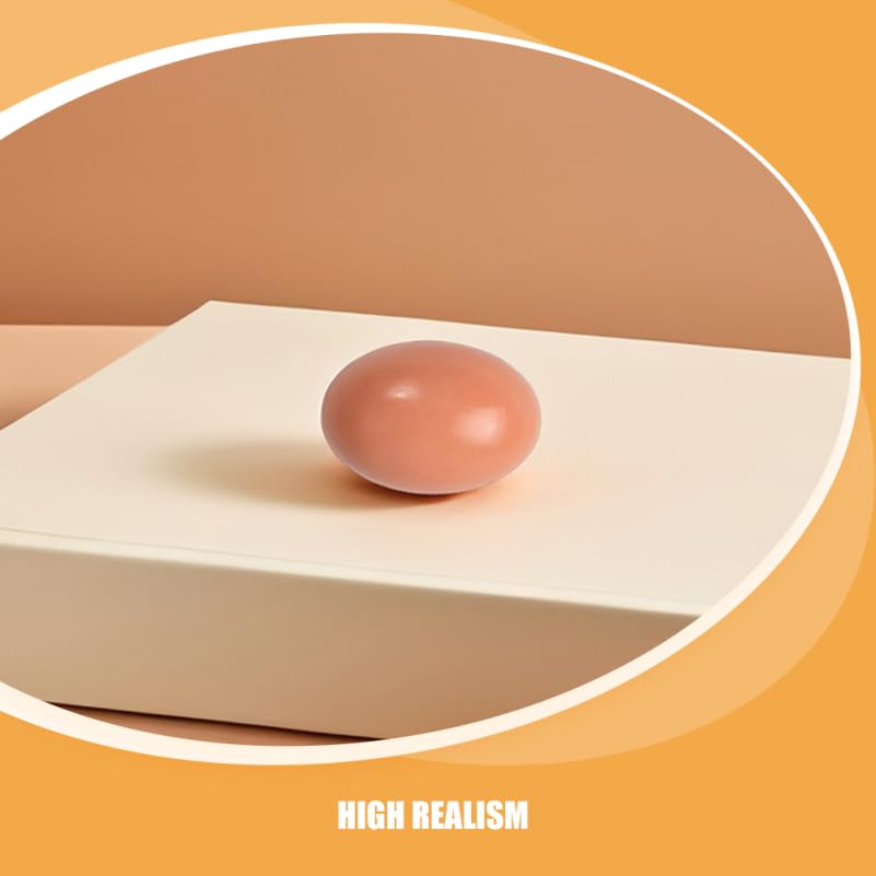 UPKOCH Dummy Eggs, Set of 9 Wooden Eggs for Easter, Tole Painting, DIY Crafts, Egg-Laying, Nesting, Practice, Pretend Play, Kitchen, Food Storage,