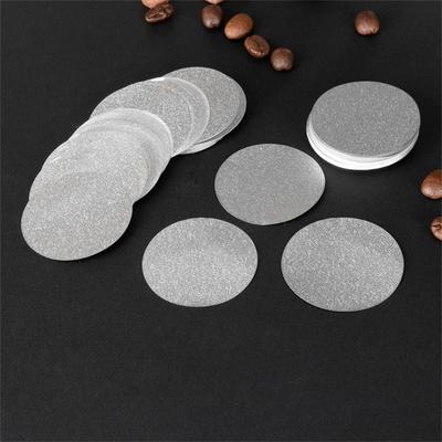 200Pcs  Aluminum Foil Lids Seals Stickers For Filling Disposable Empty Coffee Pod Reusable Cover