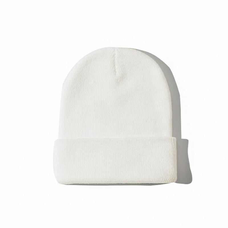 Gram Solid Color O Knitted Hat Autumn and Winter Cold Hat Warm Hat Women's Versatile Pullover Hat