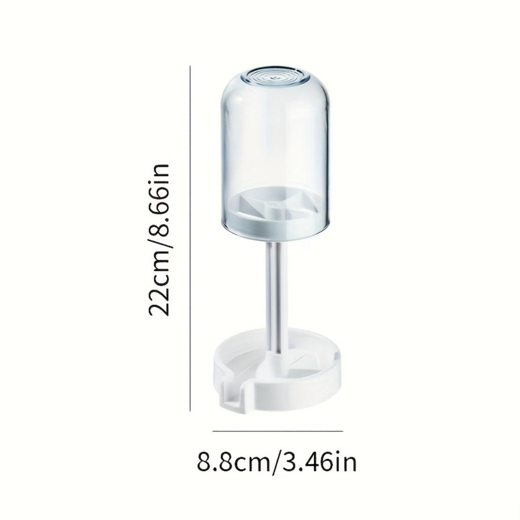 Toothbrush Holder with Dust Cover. Toothbrush Cup Holder with Drainage, Flow Guide, Storage Cup Holder. Home Multifunctional Dental Appliance Holder