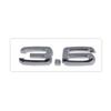 2.4 3.6 4.2 Car Logo Sticker Rear Bumper Trunk Sticker Center Cover For 6hb Sline A1 A2 TT A4 Q1 B5 Q3 Q4 B7 Q8 S2 RS S4 S5 S6 bh6