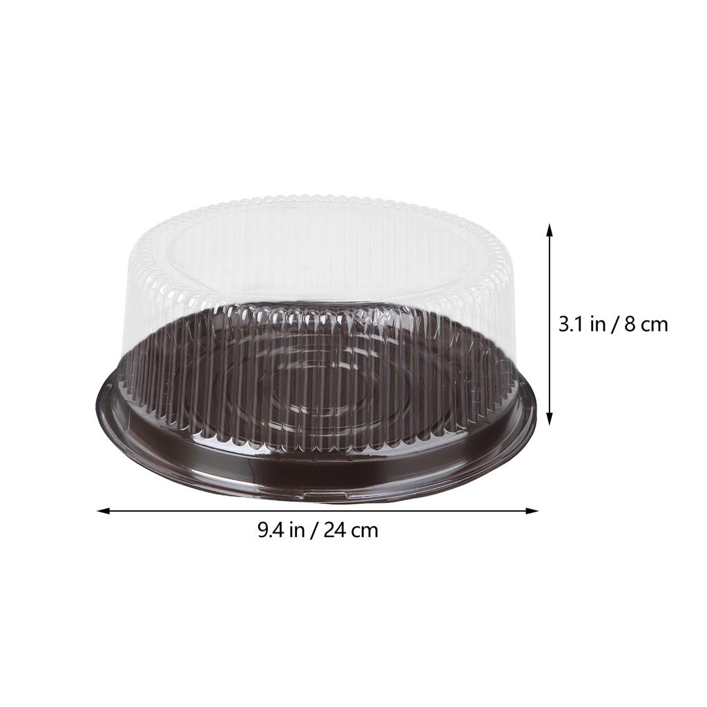 10Pcs 8 Inch Transparent Plastic Cake Pastries Box Cupcake Muffin Dome Holders Cases Boxes Cups