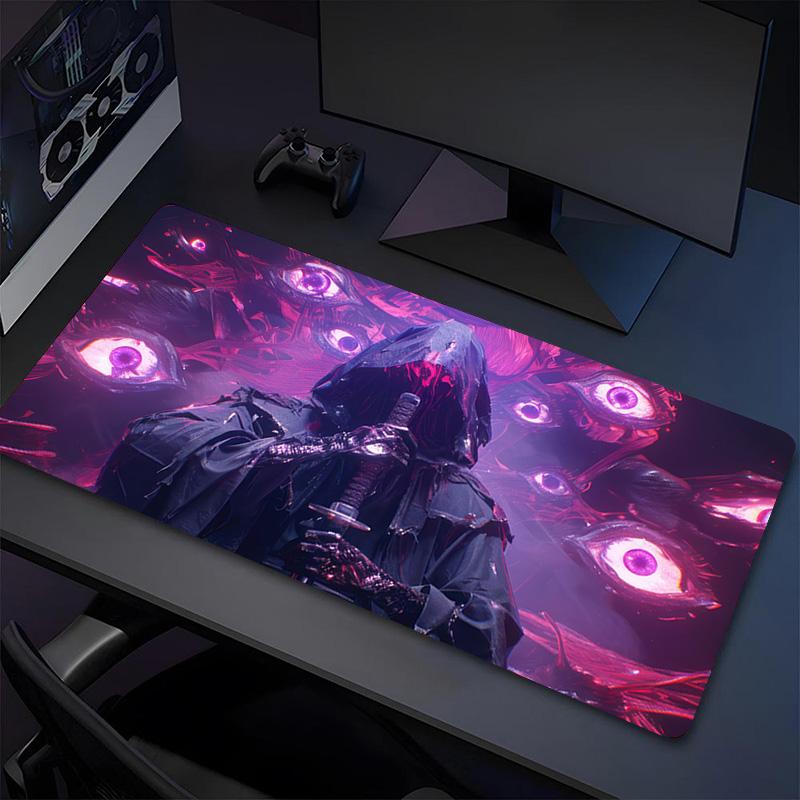 Eyes Darkness Xl Gaming Mouse Pad Nonslip Rubber Base Stitched Edge Waterproof Desk Mat For Pc Laptop Gamer Office Computer Accessories C929259