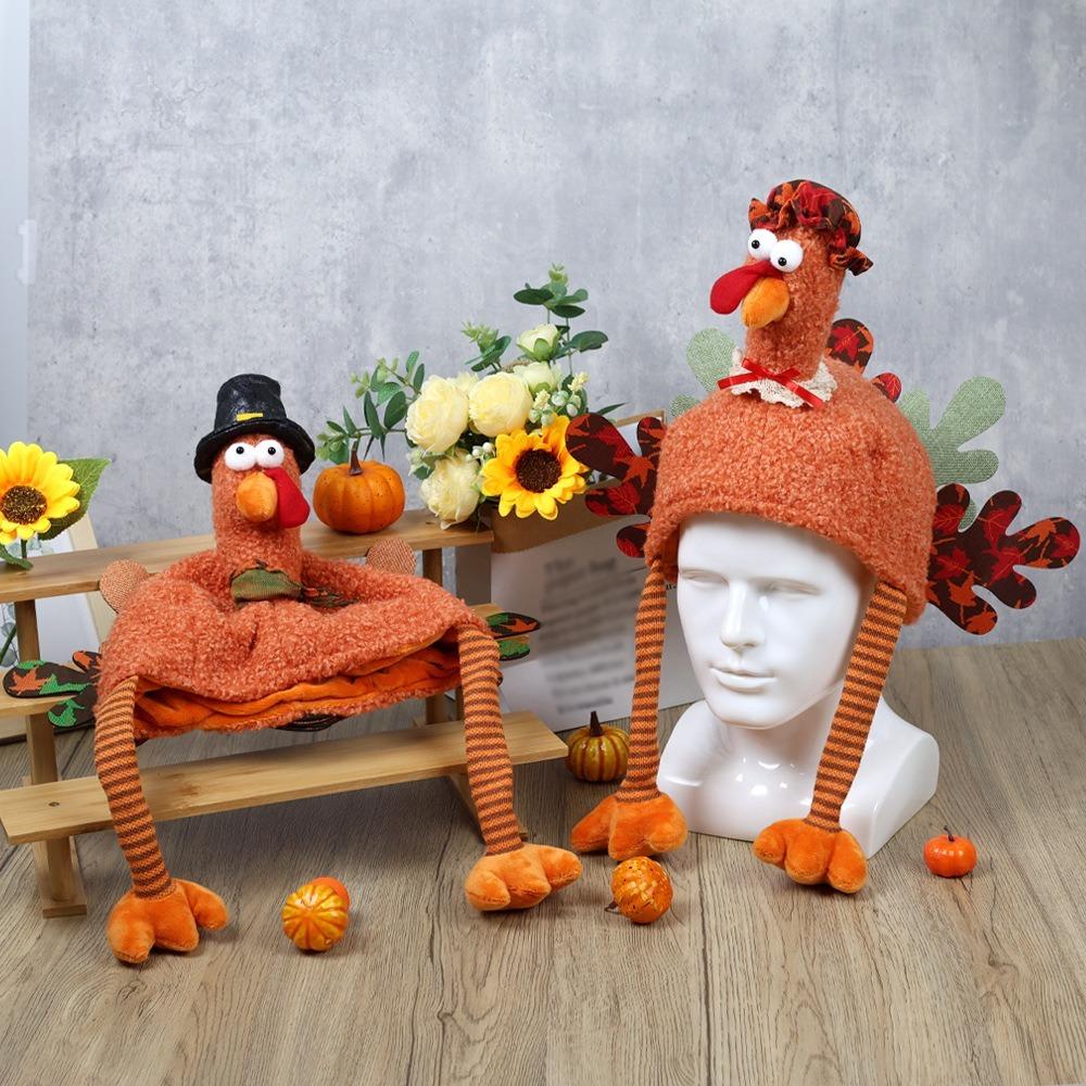 High-top Thanksgiving Cap Handmade Thanksgiving Decor Adorable Halloween Cosplay Costume  Holiday