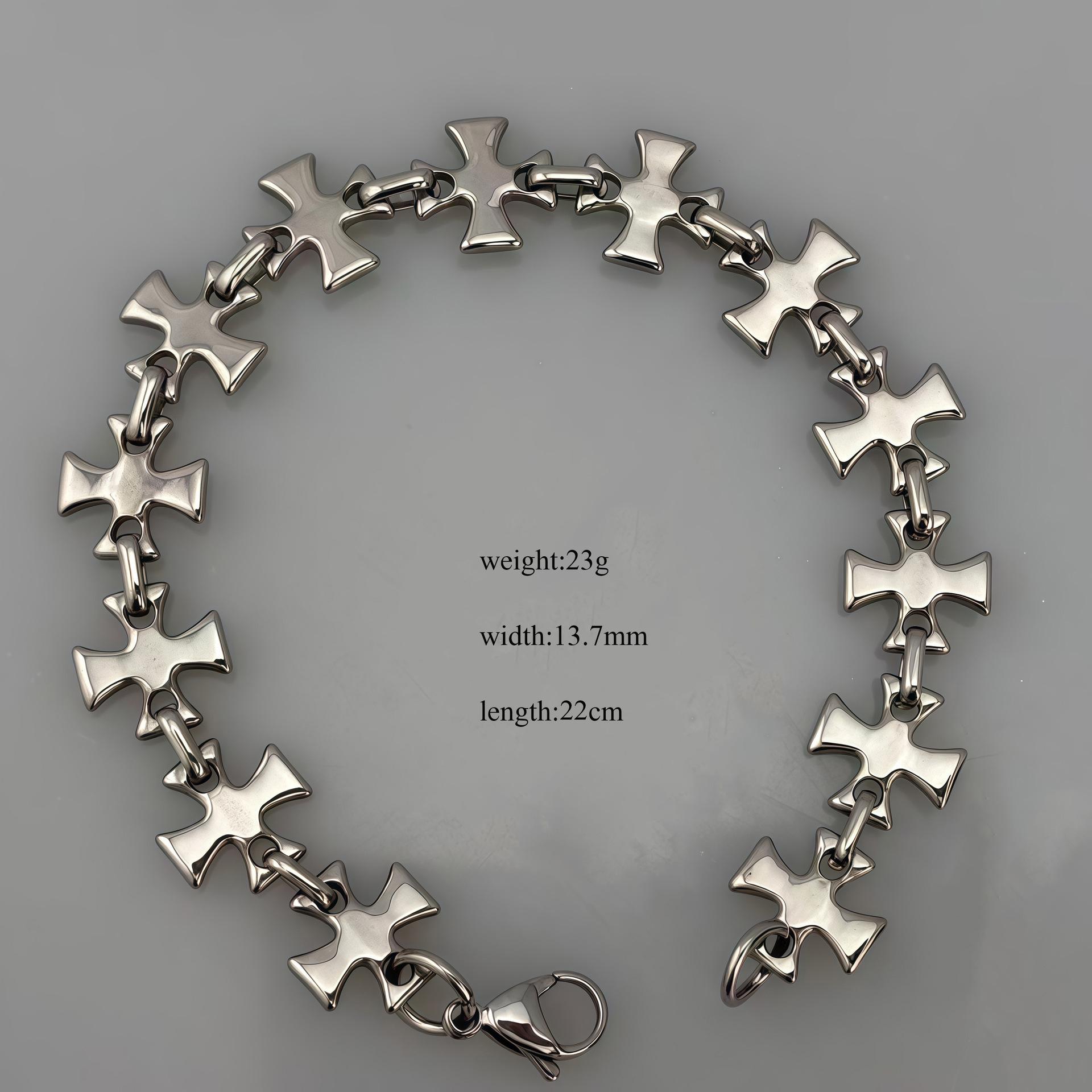 

Мужское модное ожерелье из титановой стали с крестом - Дизайн в стиле хип-хоп Stainless Steel