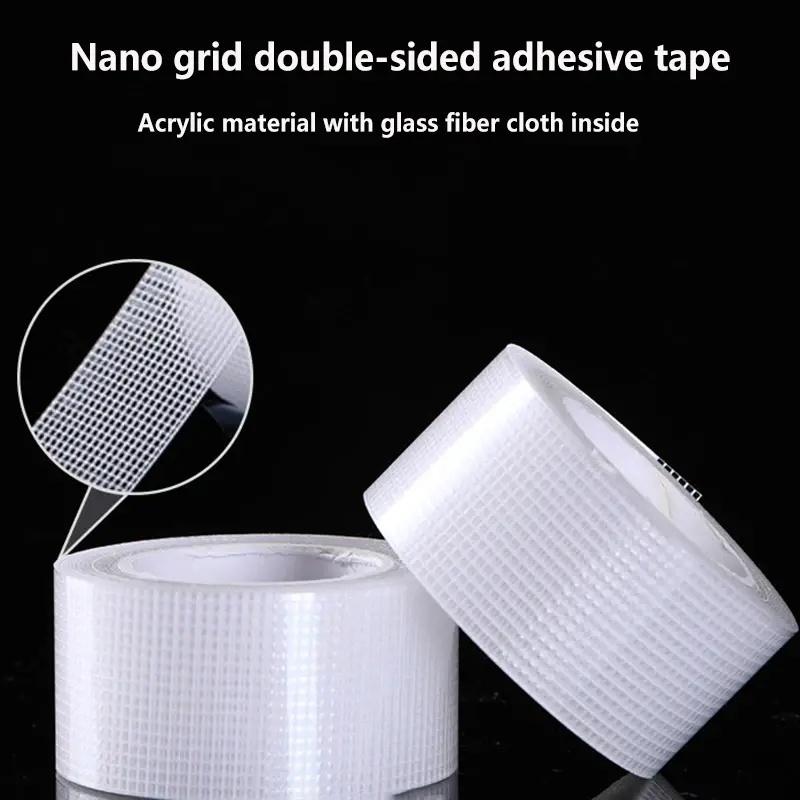 Nano Double Sided Adhesive Tape 1mm Thick Upgraded Version with Grid Multipurpose Waterproof NoTrace Tape Other Material