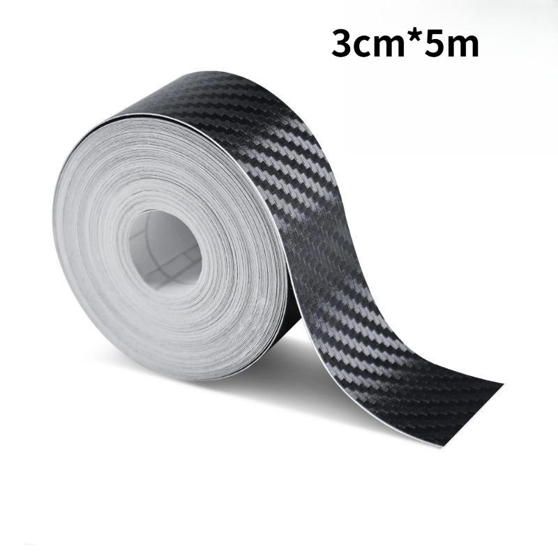 3/5/10m Nano-Kohlefaser Auto 3D Klebeband Aufkleber Türspiegel Aufkleber Schutzleiste DIY Schutzfolie Wasserdichter Kleber 3 Stück