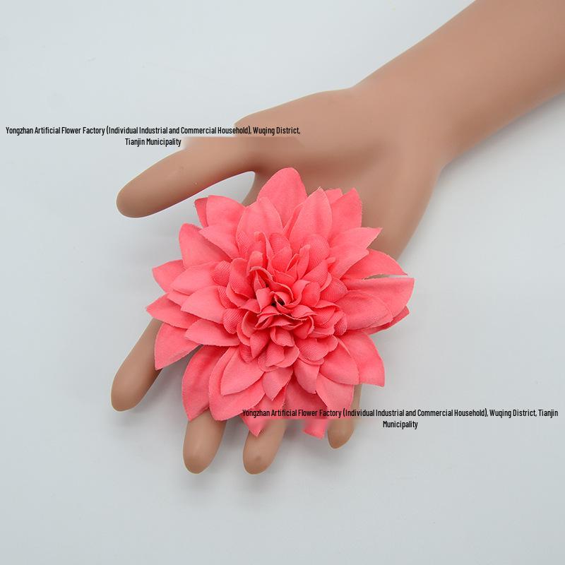 Dahlia Silk Flower Head, Hairpin & Wreath Set for Decorations & Hats