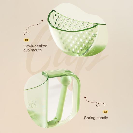 Ręczny trzepak do jajek Kuchenny trzepak do jajek z dziobkiem filtrującym Mieszadło do jajek zapobiegające rozlewaniu Obsługa jedną ręką Kubek do mieszania sosów Winaigrette