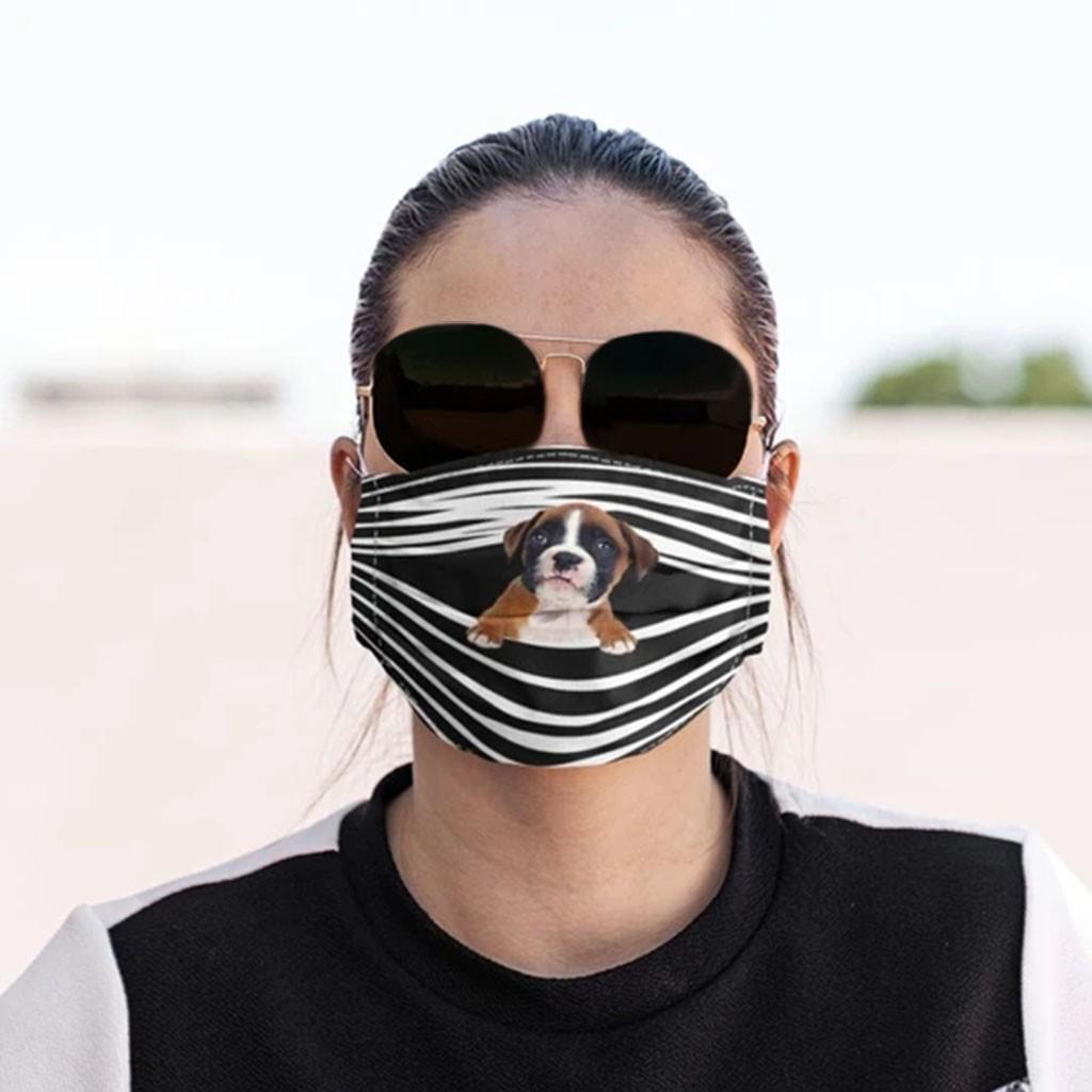 General Dogs Prints Breathable Washable Mask Face Cover Filter Can Be Placed