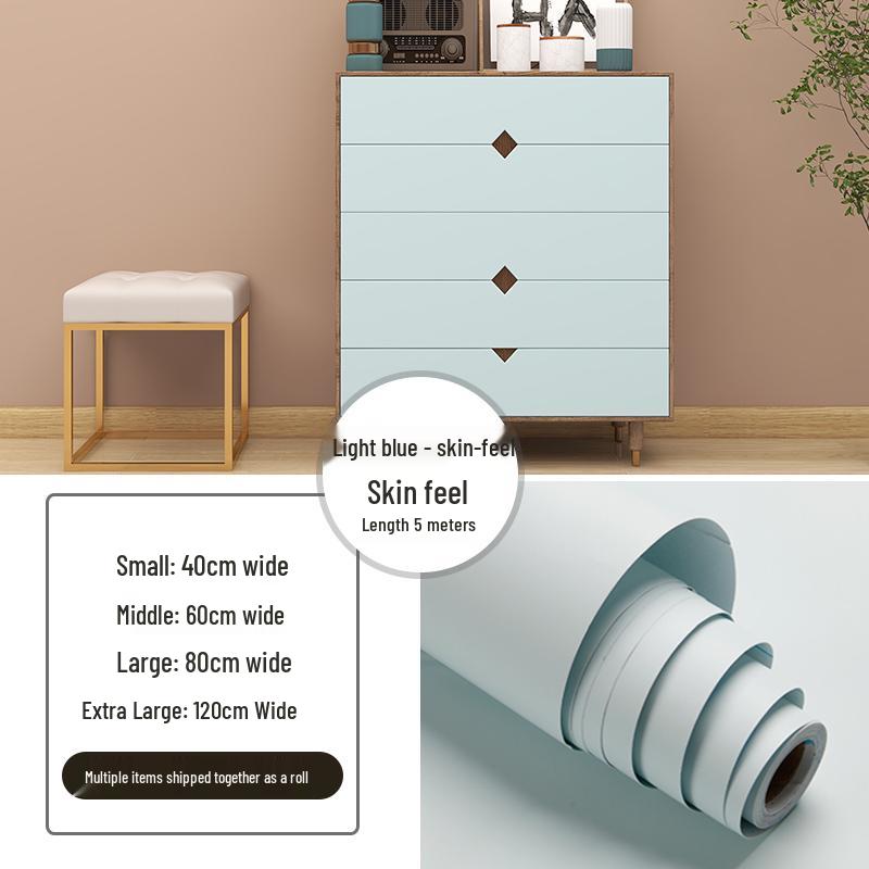 Self-Adhesive Skin-Feel Film: Furniture & Cabinet Renovation Wallpaper