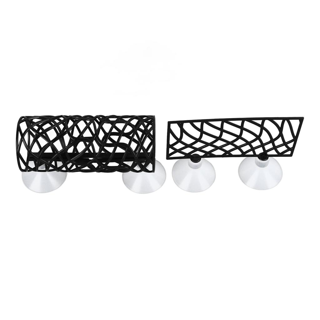 Fish Bed Tunnel Safe Small Hole Hollow Fish Resting Tube with Suction Cup for Fish Aquarium