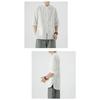 Chinese Style Mens Linen Summer Shirt Retro Stand Collar Half Sleeve Chinese Kong Fu Suit Men Hanfu