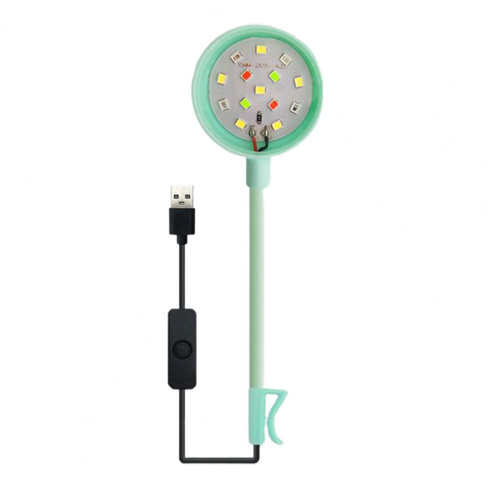 

Светодиодный светильник для аквариума с регулируемой яркостью на 360 градусов, универсальный зажим для трубки, светильники для аквариумов, морские лампы, аквариумный светильник с регулируемой яркостью светло-зеленый