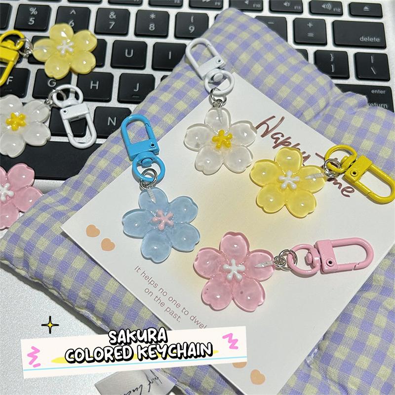 Przezroczysty Wisiorek Kwiat Wiśni Breloczek Dla Dziewcząt Kobiet Brelok Słodki Kreatywny Akcesoria Dekoracyjne do Plecaka Prezenty