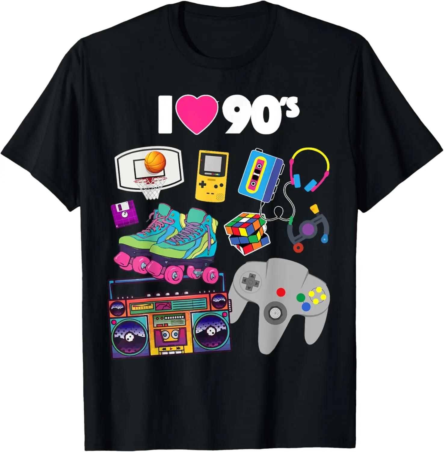 

I Love Womens T-shirts Fun Printed Shirts Fashion Casual Tops Streetwear Summer Short-sleeved Tops 3XL