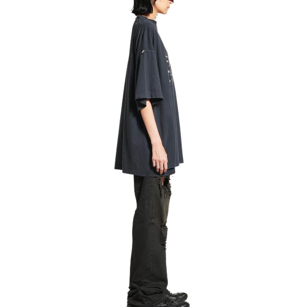 Balenciaga Fashion Designer Print Oversized T Shirt 831305TSVC51041