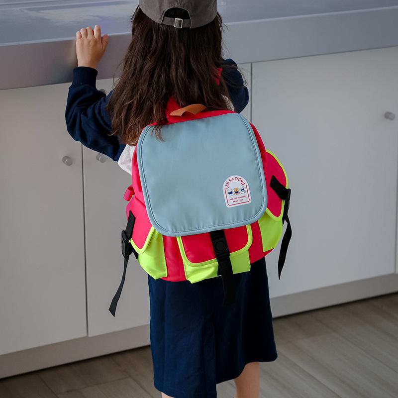 Mother Kids Bags for Girl Kids Backpack for Boy Canvas Bag Women Fashion School Bag Toddler Backpack Solid Cute Backpack