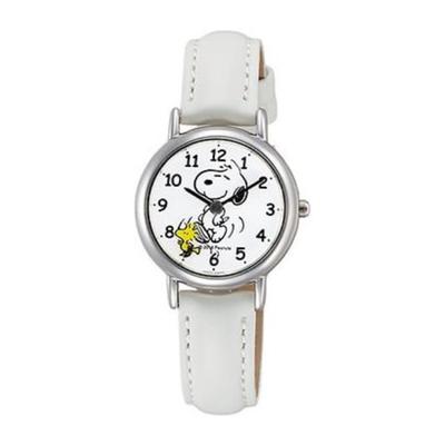 Dámske P003-314 ( Hodinky Q&Q PEANUTS Dizajn Vodeodolný) Okrúle hodinky biele analógové