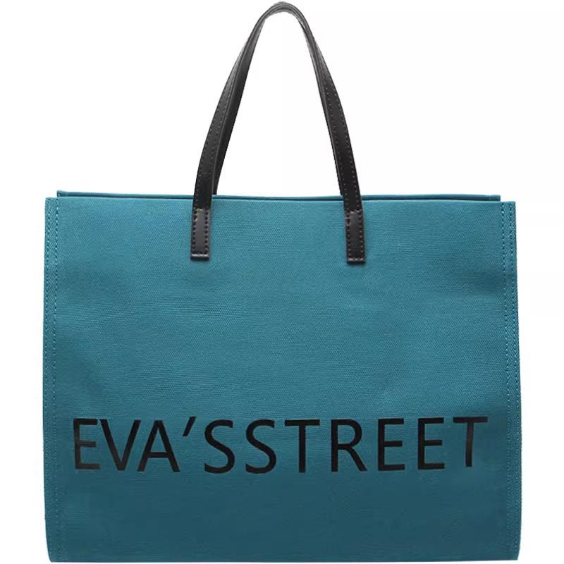 Spring Bag Canvas Bag Retro Washed Cloth Bag Bucket Bag Large Capacity Shoulder Bag