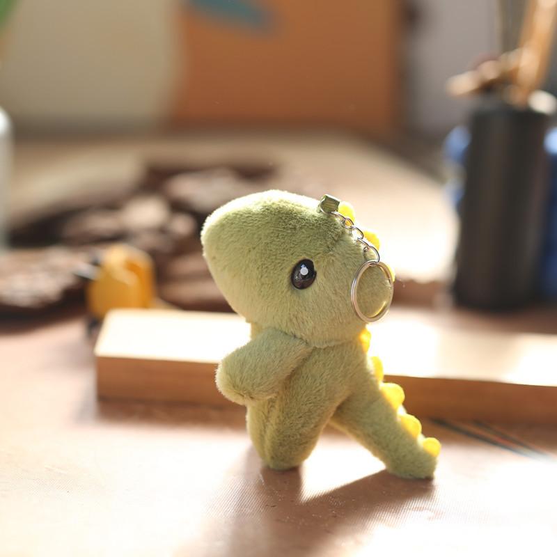 Super Soft Cute Plush Dinosaur Keychain T-rex Stuffed Animal Bag Accessory
