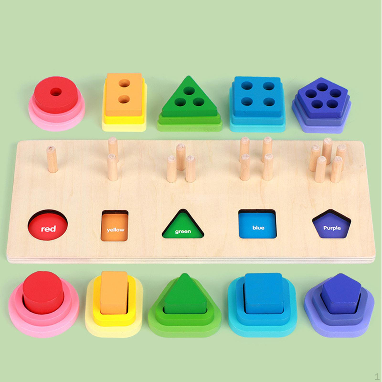 

Сортировка и укладка игрушек Распознавание формы и цвета Раннее развитие Укладка-обучение для Style B