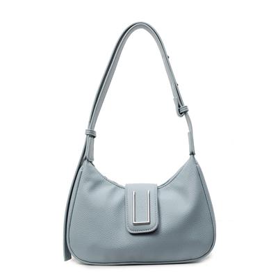 Fashion Solid Women's Shoulder Bag Artificial Leather Square Underarm Bags Ladies Handbags For Daily Used and Gift