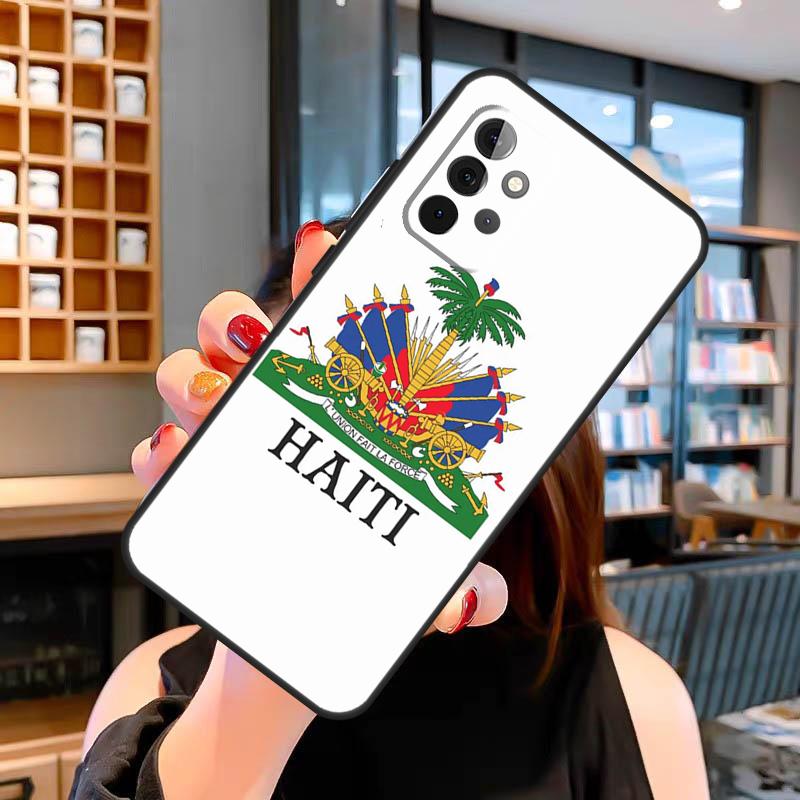 Haiti Haitian Flag Case For Samsung Galaxy A14 A34 A54 A52S A12 A22 A32 A52 A72 A13 A33 A53 A73 A31 A51 A71