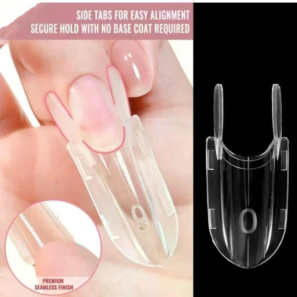 Reusable Nail Forms Top & Bottom Dual Nail Molds New Sandwich Nail Forms  Nail Art Salon